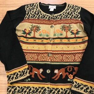 Ronnie Salloway women button down sweater size small